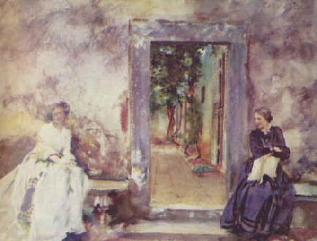 John Singer Sargent The Garden Wall china oil painting image